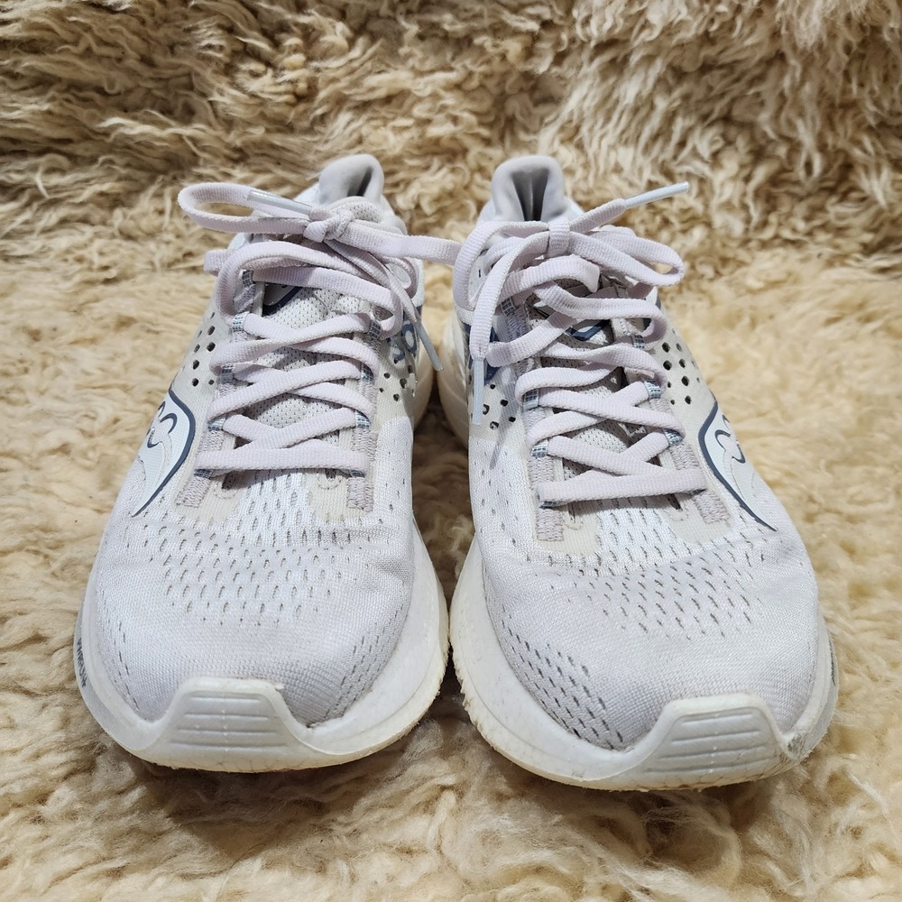 Saucony Ride 17 S10924-102 Womens US 9 Running Shoes Pearl Gum Athletic Sneakers - Picture 3 of 9